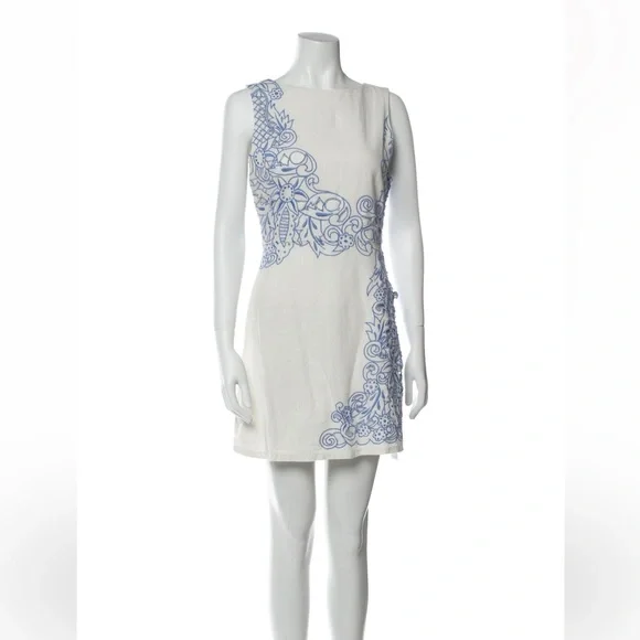 Alice + Olivia | Dresses | Alice Olivia Malin Embroidered Dress Cream Cobalt Size 4 | Poshmark Alice + Olivia | Dresses | Alice Olivia Malin Embroidered Dress Cream Cobalt Size 4 | Poshmark